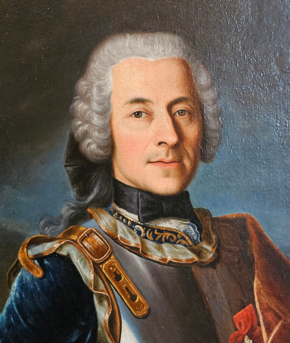 Paire de Portraits Epoque Louis XV-photo-3