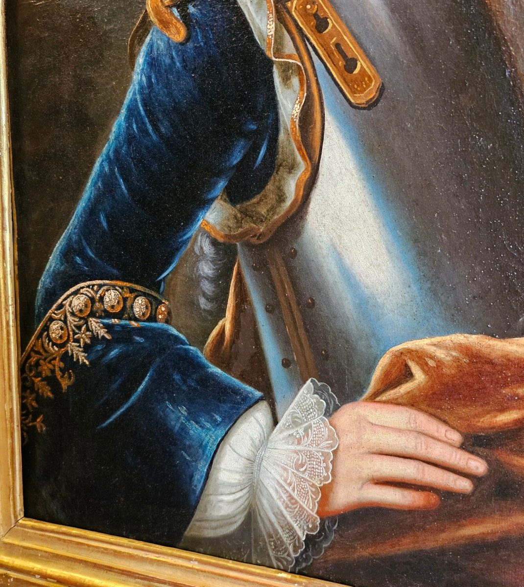 Paire de Portraits Epoque Louis XV-photo-4