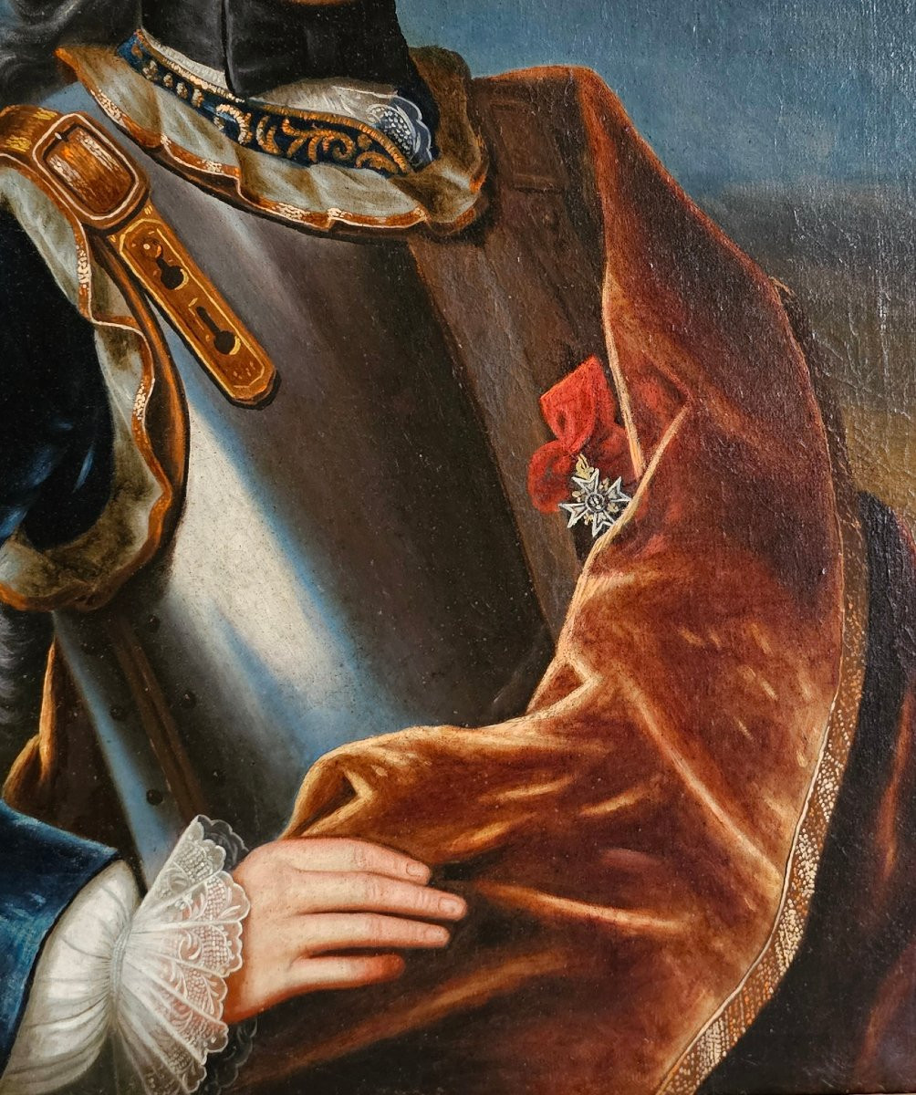 Paire de Portraits Epoque Louis XV-photo-1