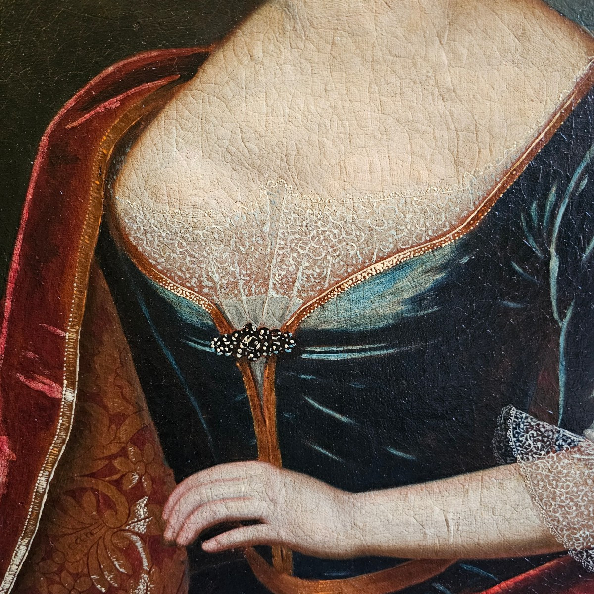 Paire de Portraits Epoque Louis XV-photo-4