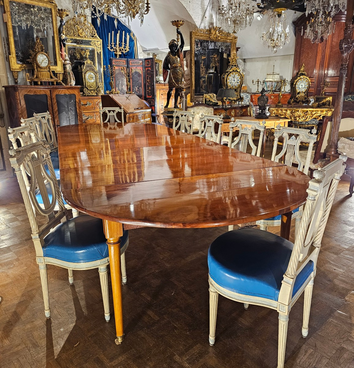Table de Salle à Manger Epoque Louis XVI-photo-3