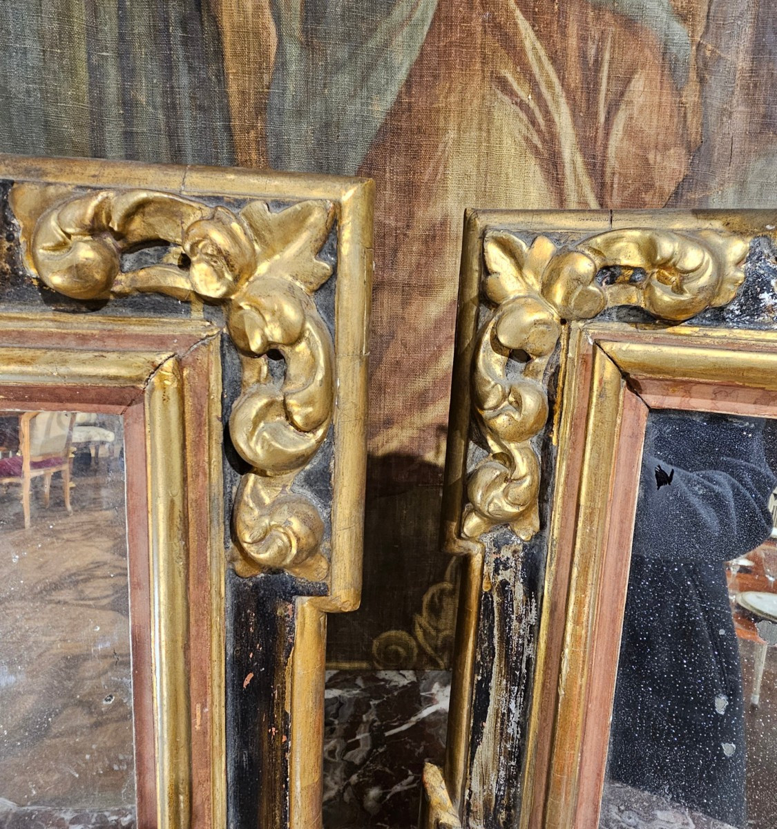 Pair Of Louis XIV Period Mirrors-photo-2