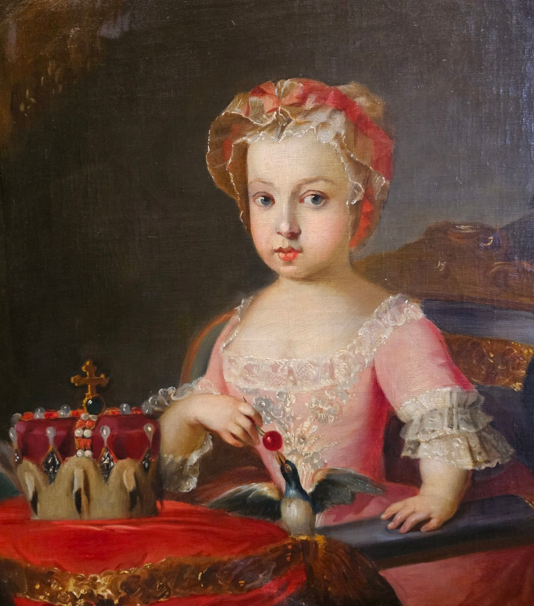 Portrait d'une Jeune Princesse XIXème Siècle-photo-2