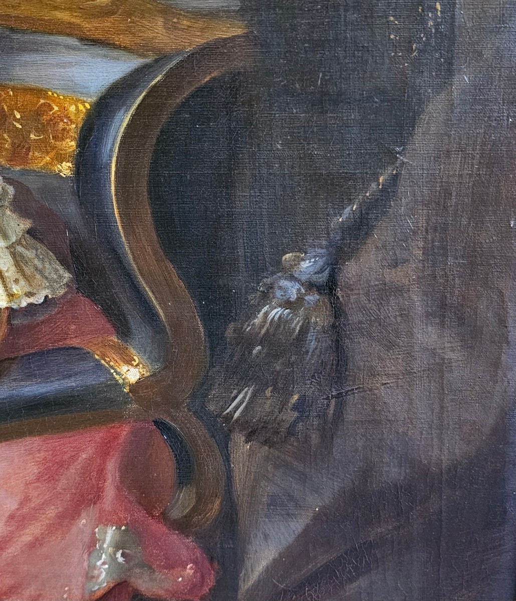 Portrait d'une Jeune Princesse XIXème Siècle-photo-4