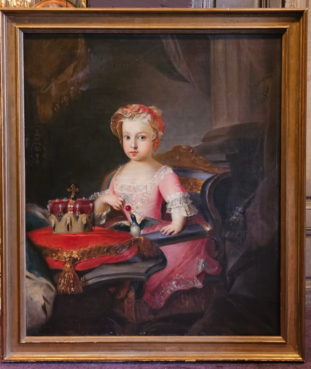 Portrait d'une Jeune Princesse XIXème Siècle