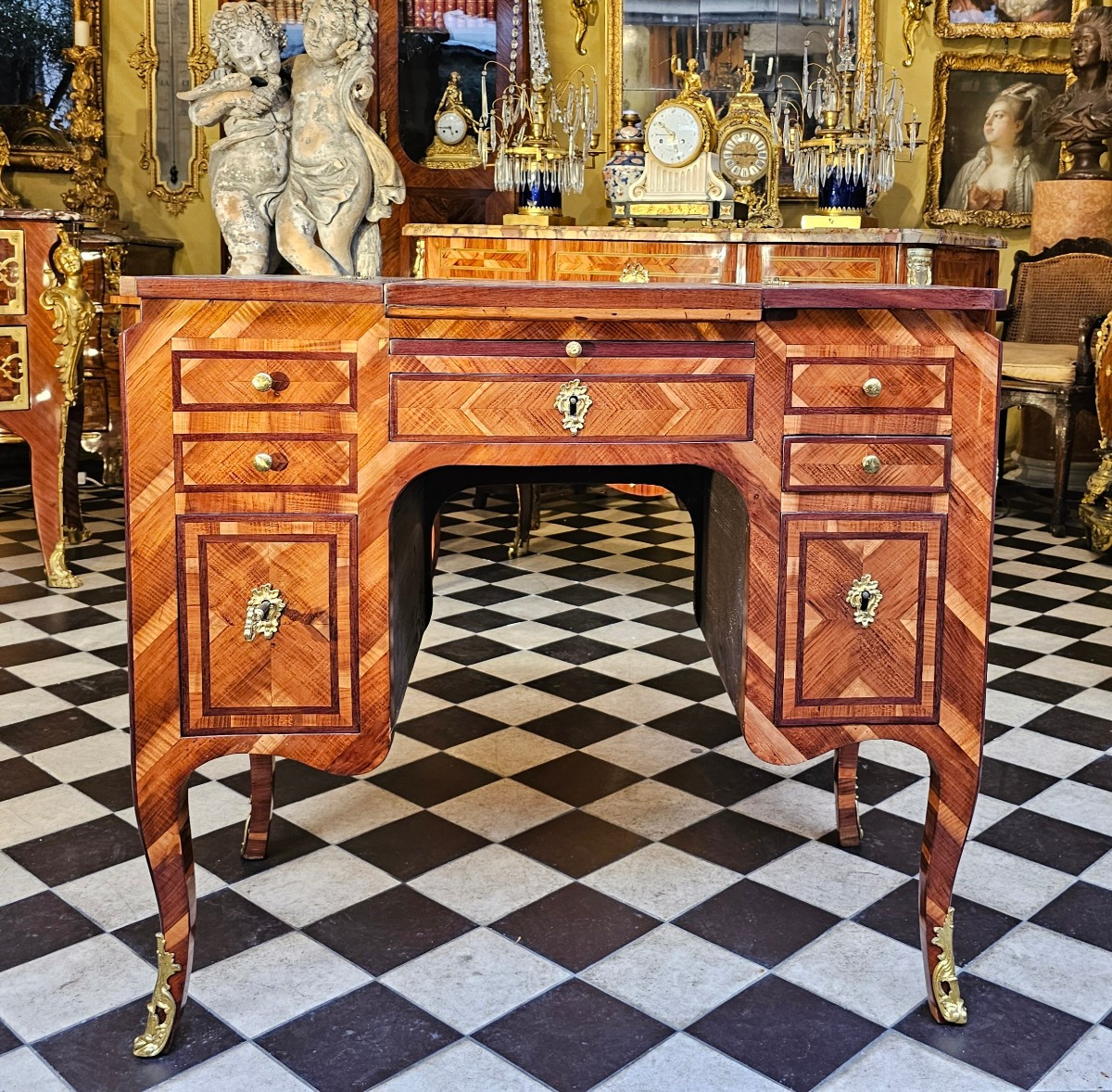 Coiffeuse à Caissons Epoque Louis XV