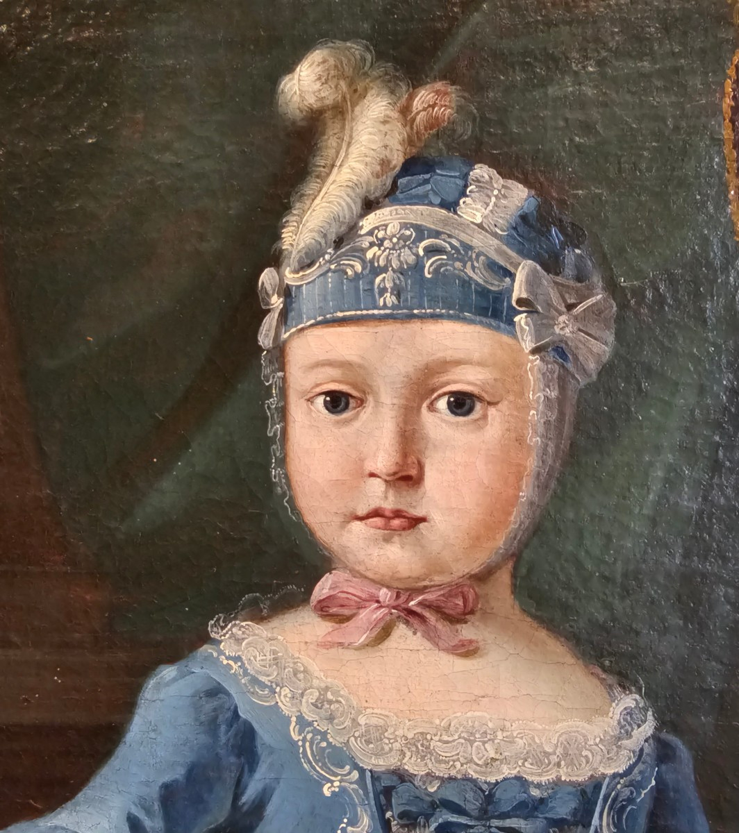 Portrait Of Caterina Cavalieri At The Age Of Six, 18th Century-photo-2