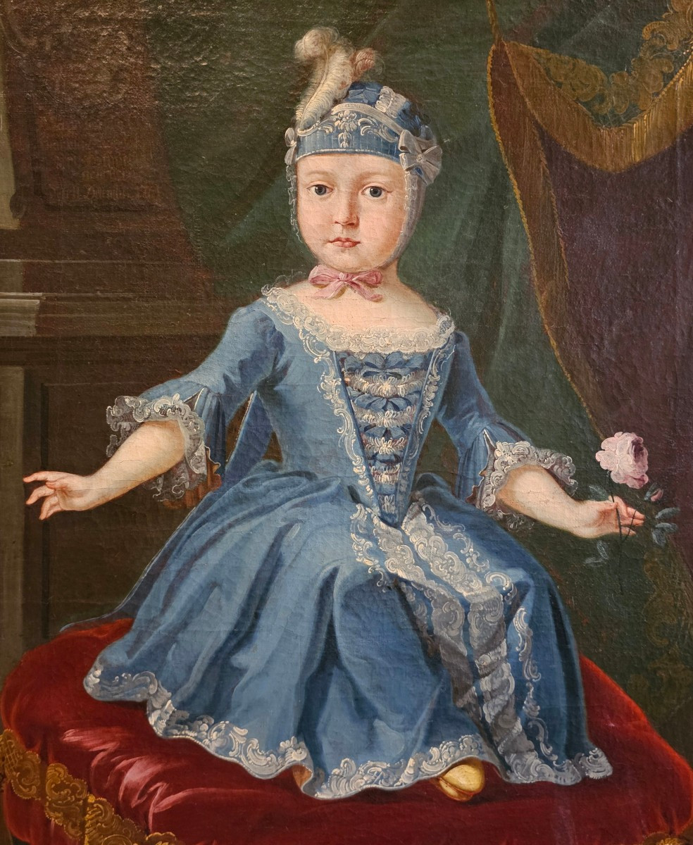 Portrait Of Caterina Cavalieri At The Age Of Six, 18th Century-photo-6