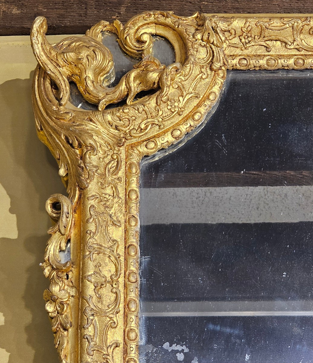 Miroir de Boiserie Epoque Louis XIV-photo-2
