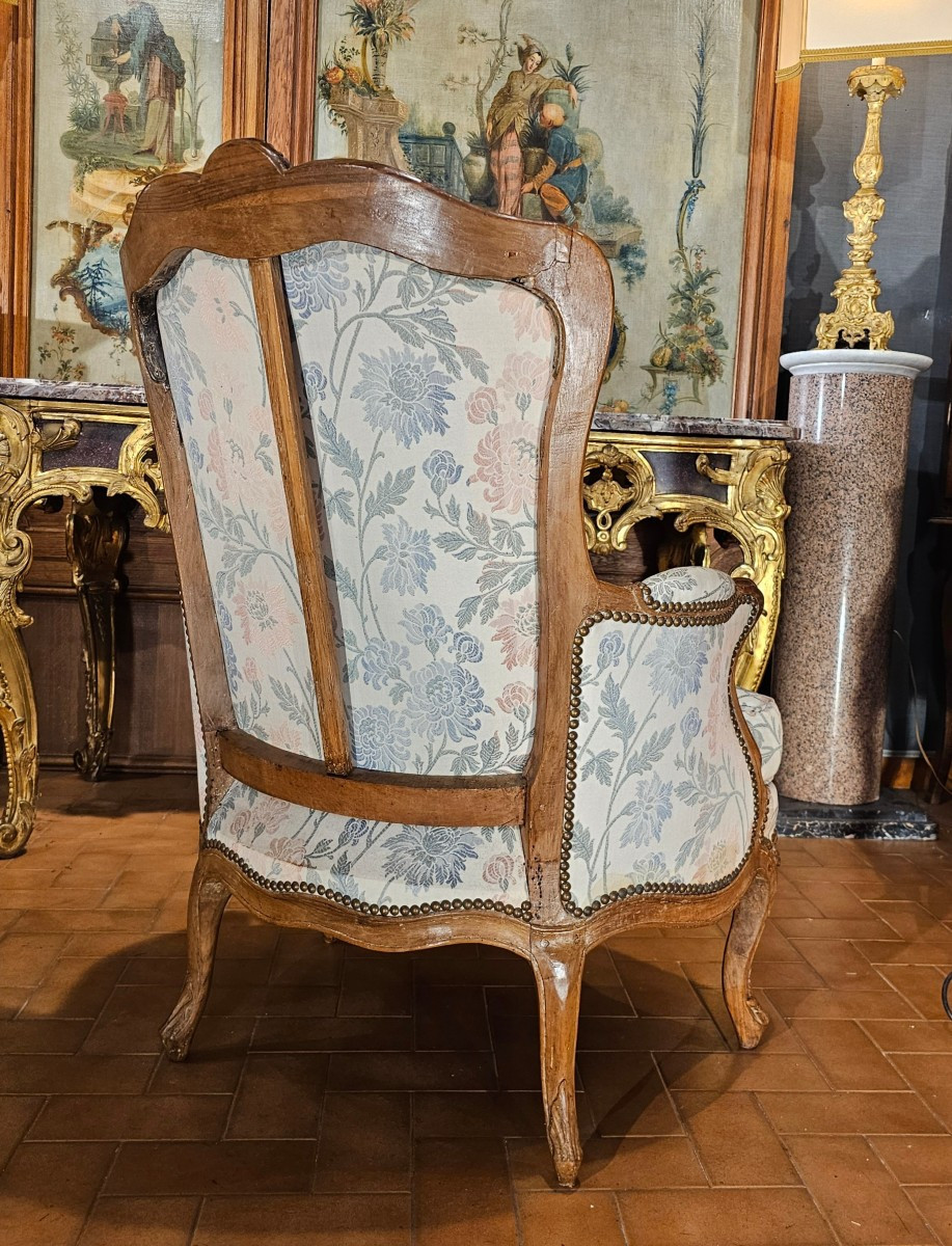 Louis XV Period Natural Wood Bergère-photo-2
