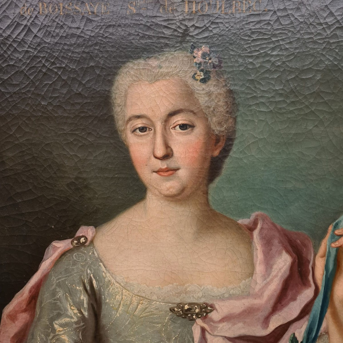 Portrait de Femme Epoque Louis XVI-photo-2
