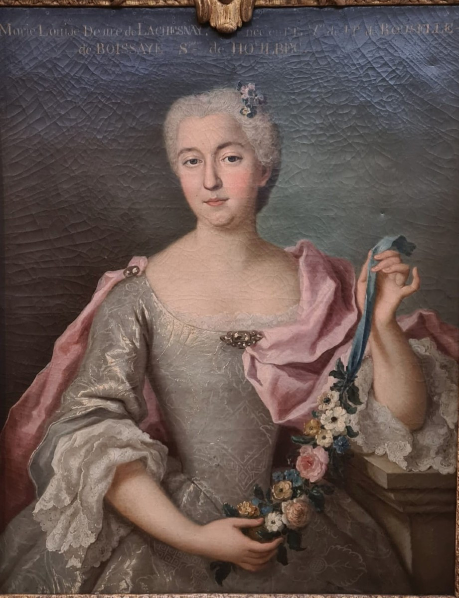 Portrait de Femme Epoque Louis XVI-photo-1