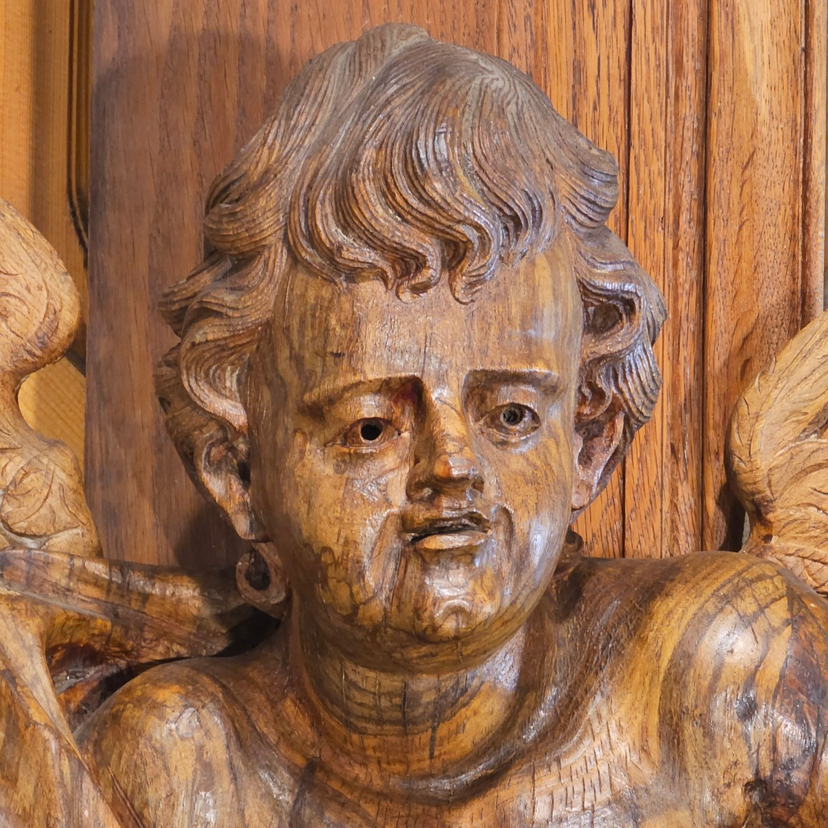 Important Pair Of 17th Century Angels-photo-4