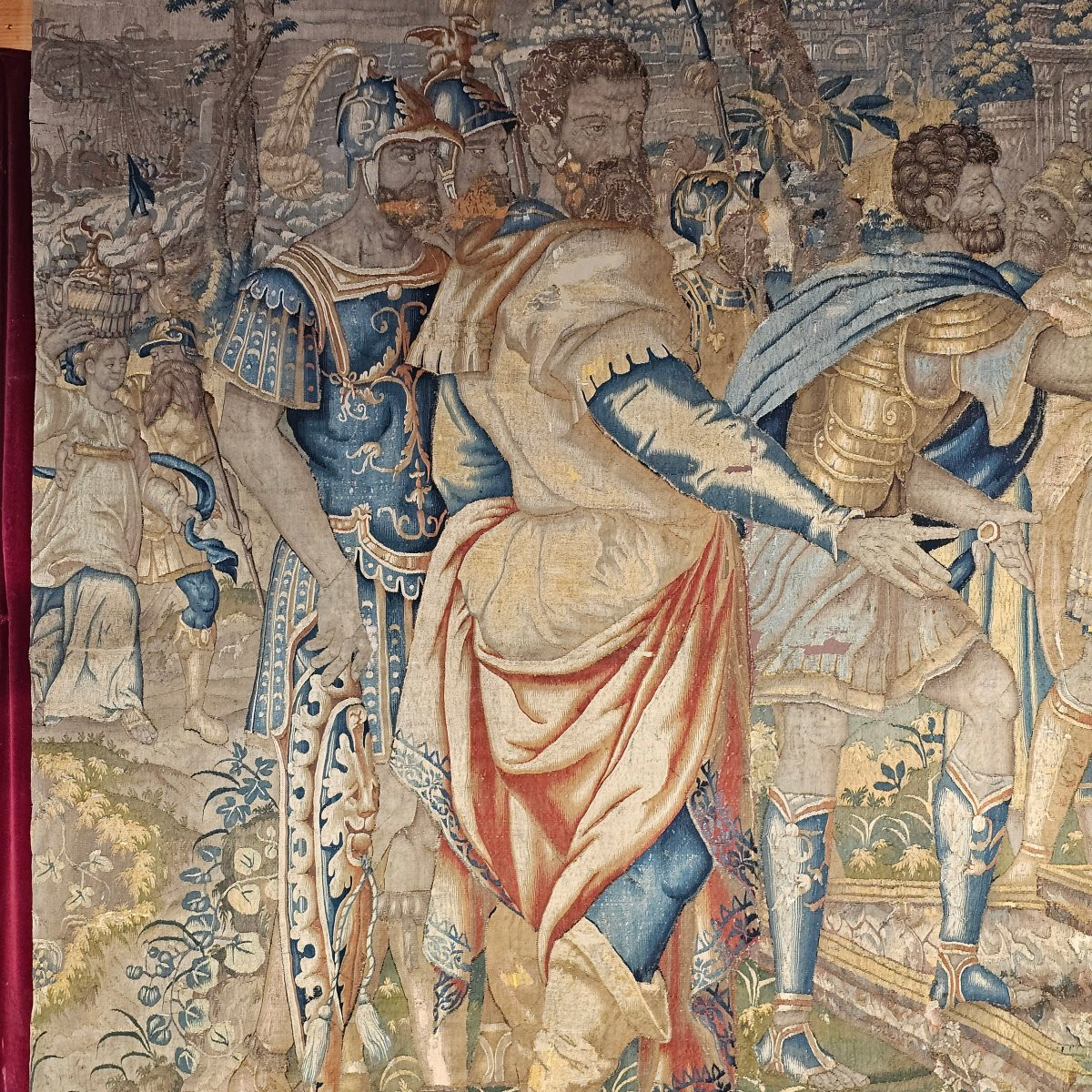 Tapisserie Fine de Bruxelles Epoque XVIIème Siècle-photo-2