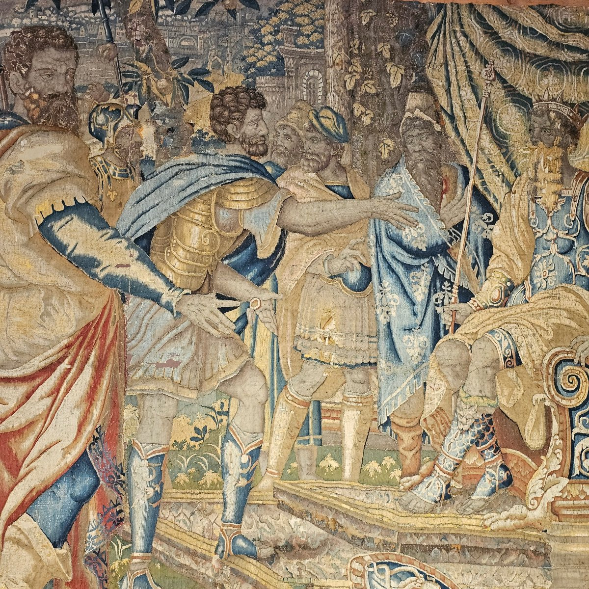 Tapisserie Fine de Bruxelles Epoque XVIIème Siècle-photo-4