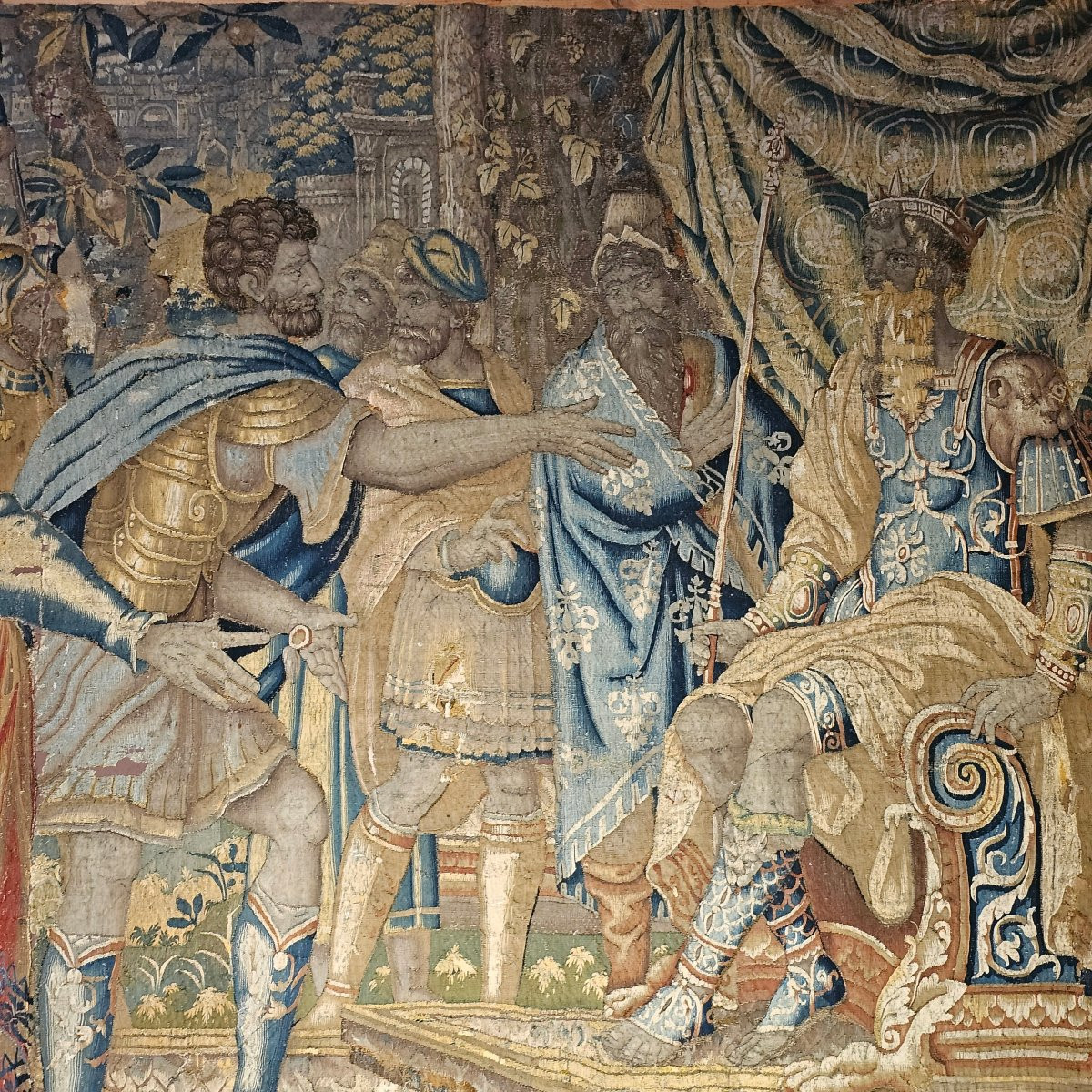 Tapisserie Fine de Bruxelles Epoque XVIIème Siècle-photo-2