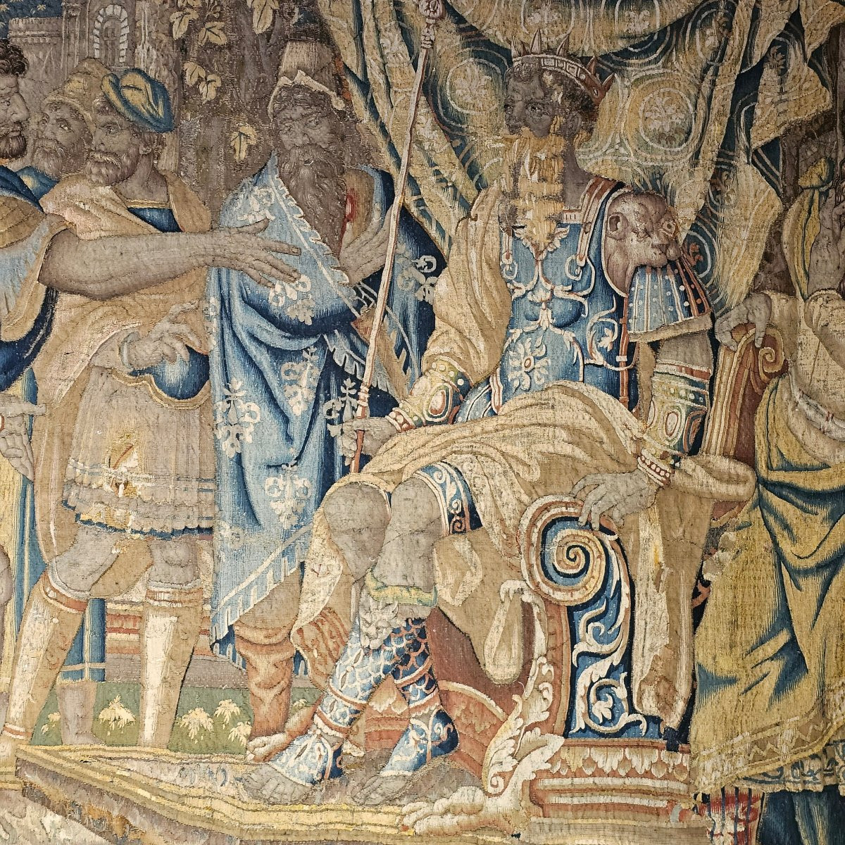 Tapisserie Fine de Bruxelles Epoque XVIIème Siècle-photo-3