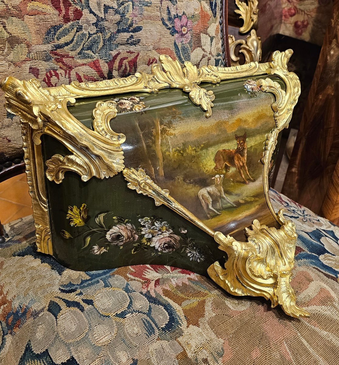 Cartel et son Socle de Style Louis XV-photo-7