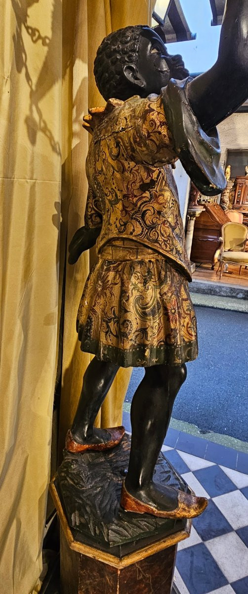 Figure Carrying A Girandole, Napoleon III Era-photo-4