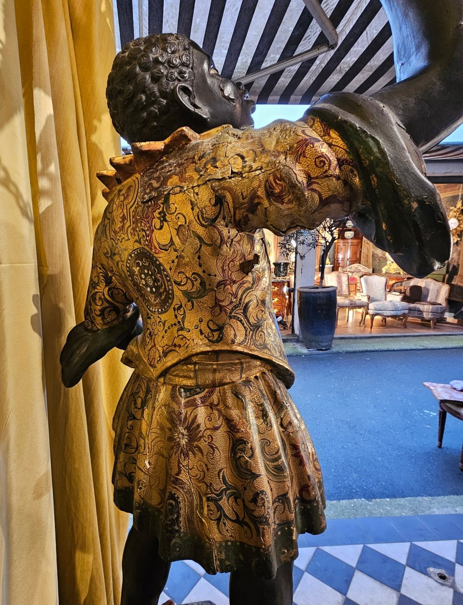 Figure Carrying A Girandole, Napoleon III Era-photo-5