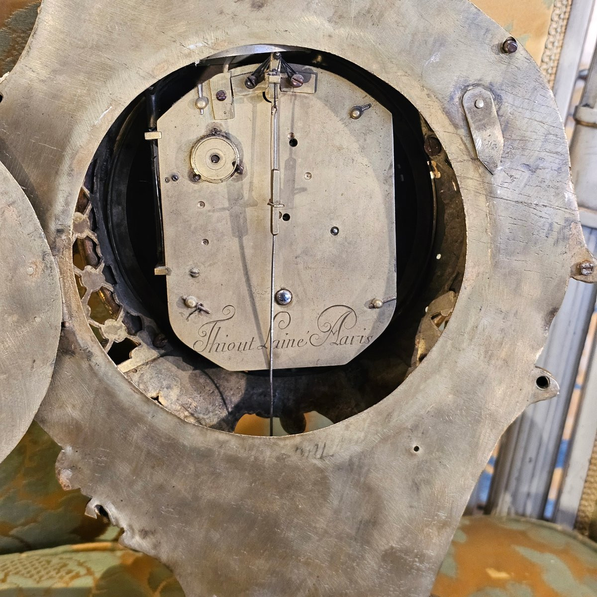 Gilt Bronze Alcove Cartel Clock, Louis XV Period-photo-4