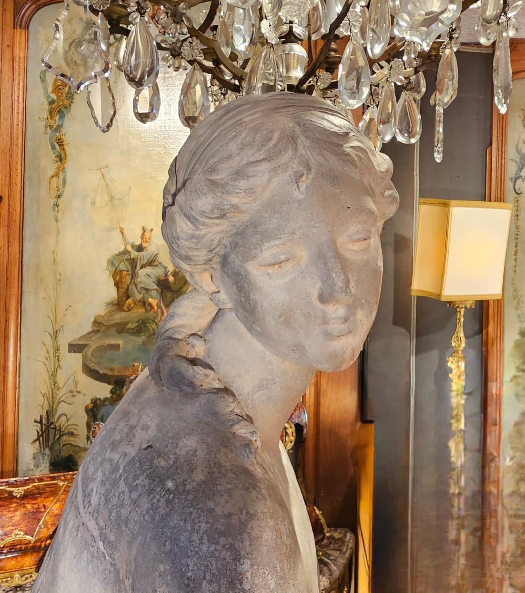 Statue en Terre Cuite Epoque XVIIIème Siècle-photo-2