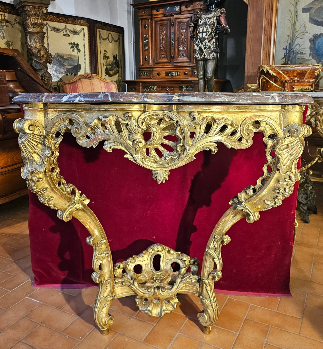 18th Century Gilt Wood Console