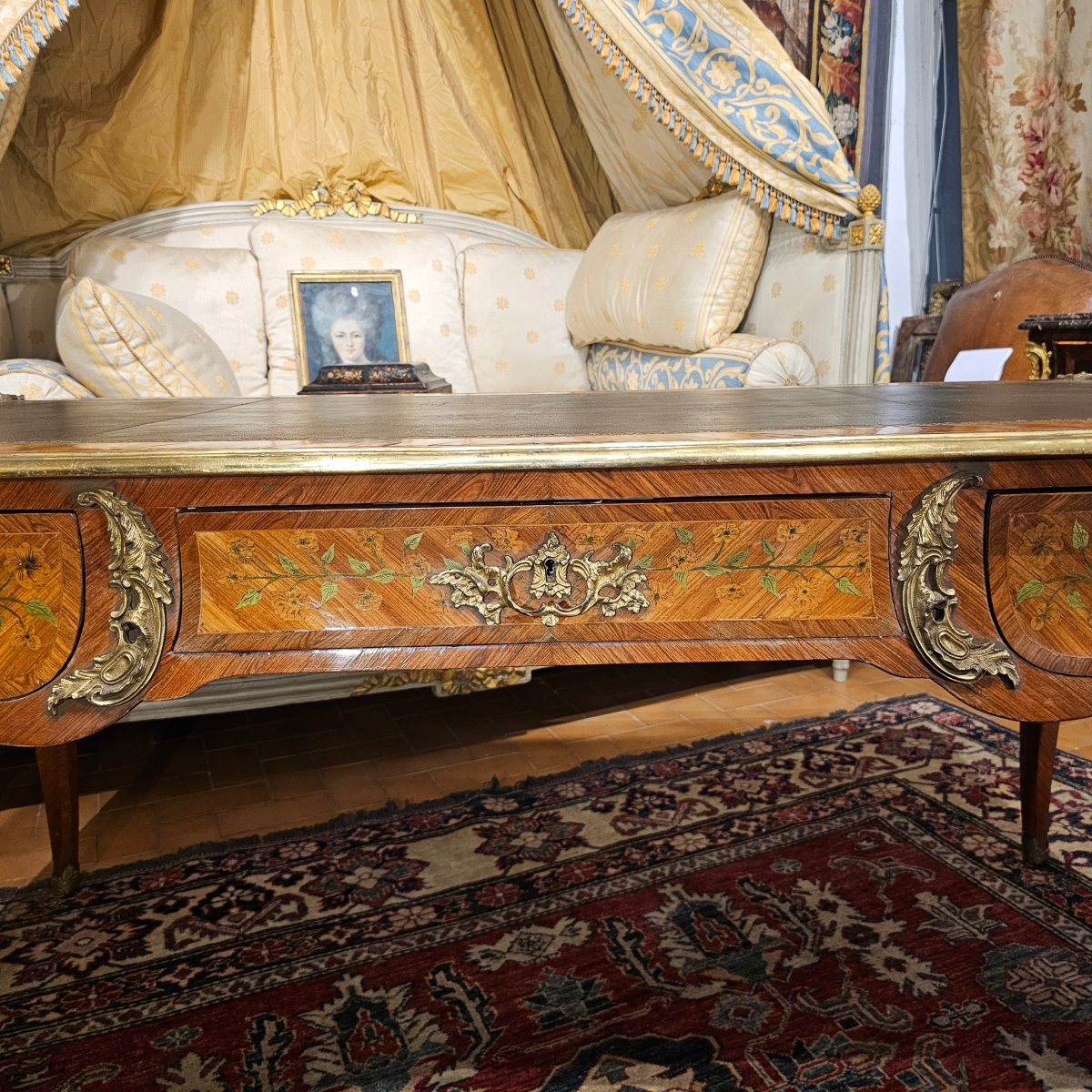 Louis XV Style Flat Desk-photo-4