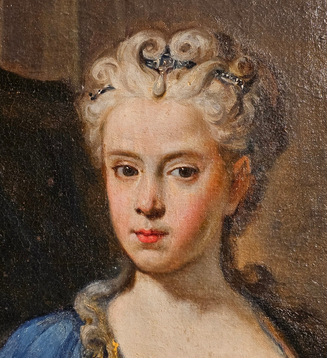 Portrait de Deux Enfants Princiers du Début du XVIIIème Siècle-photo-3