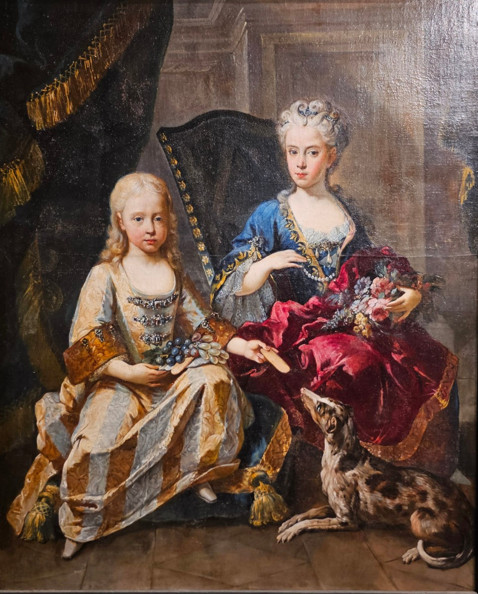 Portrait de Deux Enfants Princiers du Début du XVIIIème Siècle