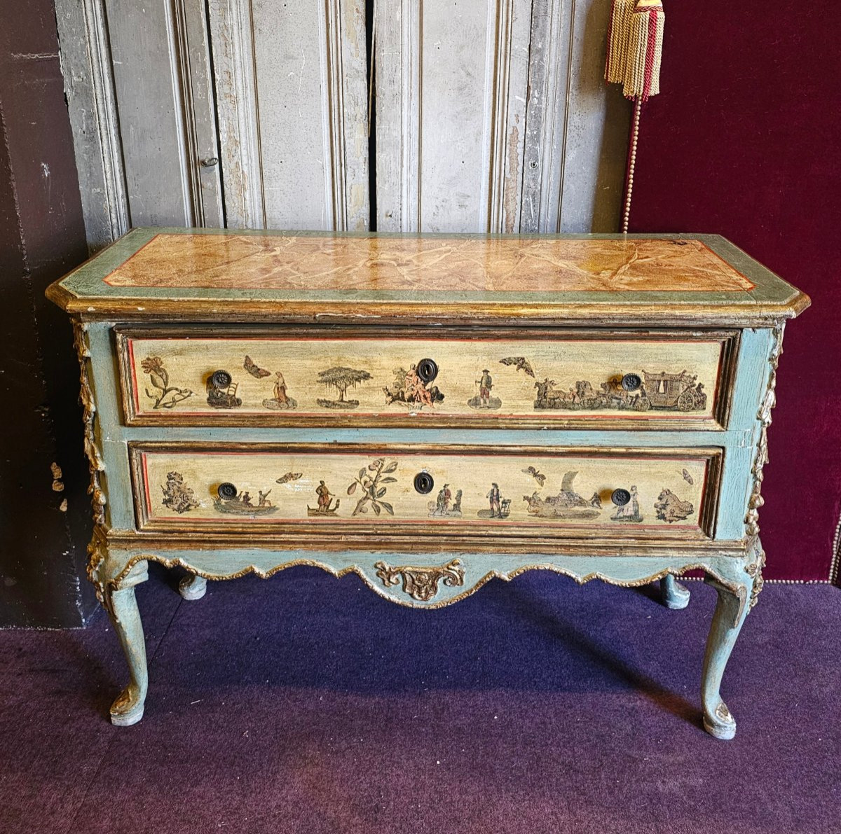Two Chests Of Drawers That Could Form A 19th Century Pendant-photo-2