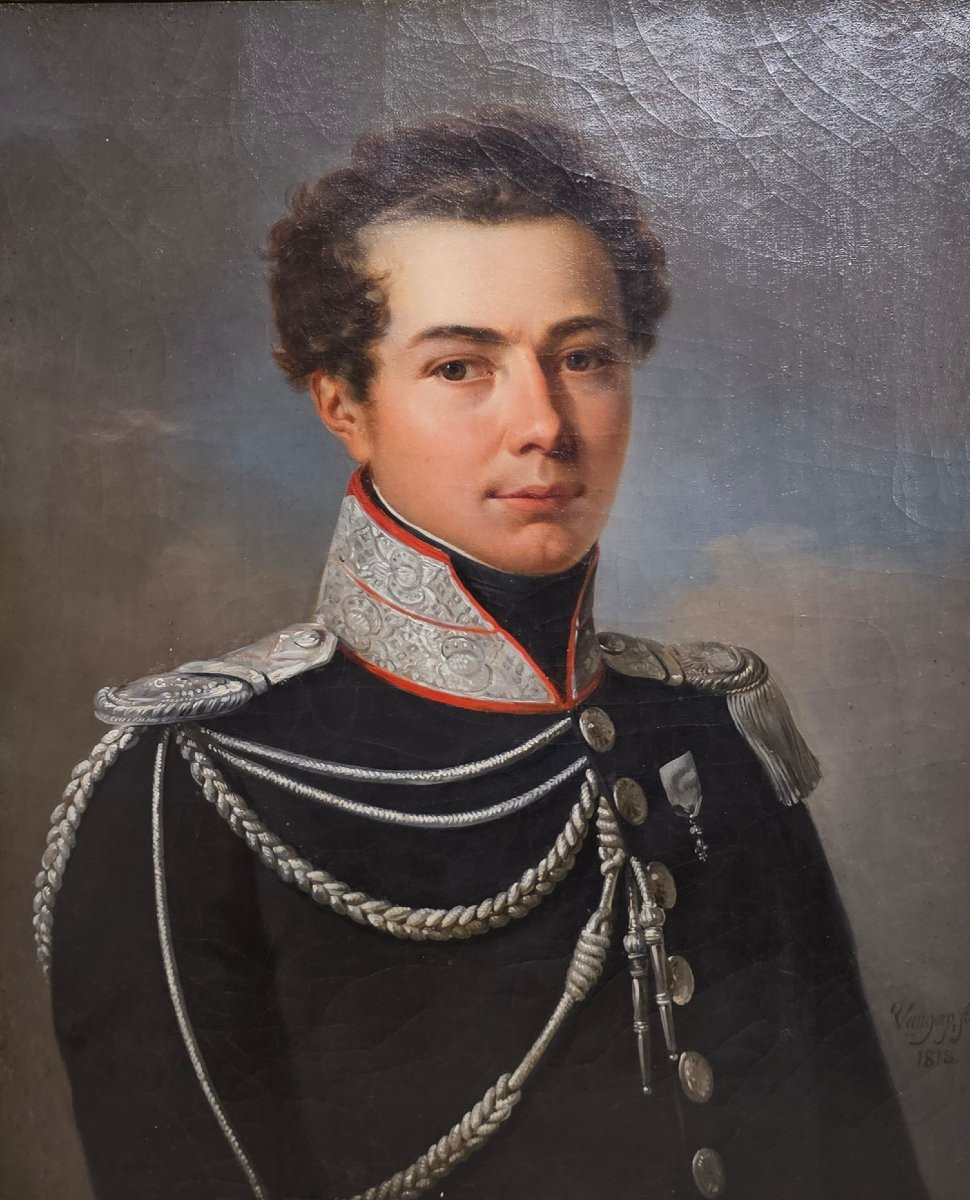 Portrait Of An Officer Of The King's Bodyguard-photo-2