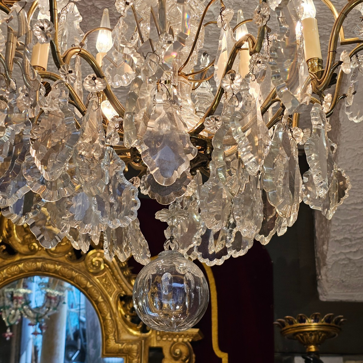 Lustre de Forme Cage Style Louis XV-photo-3
