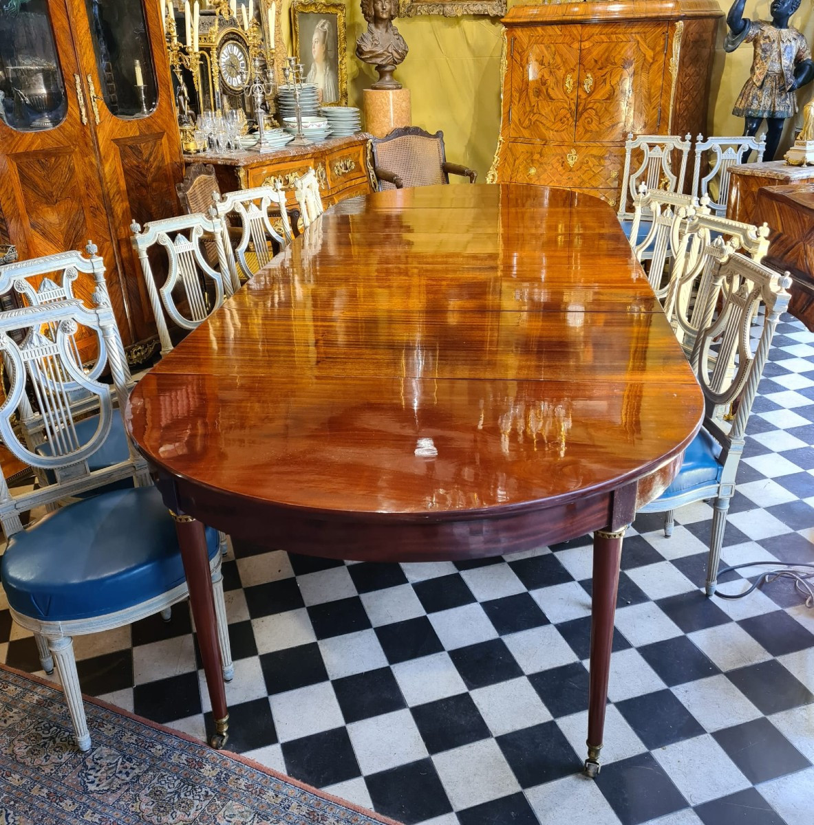 Table à Bandeau Style Louis XVI-photo-3