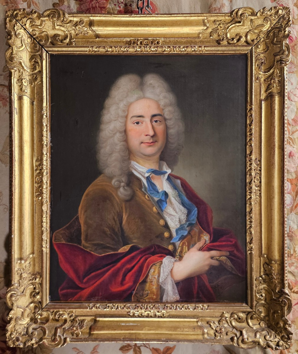 Two Louis XV Period Portraits Forming Pendants-photo-2