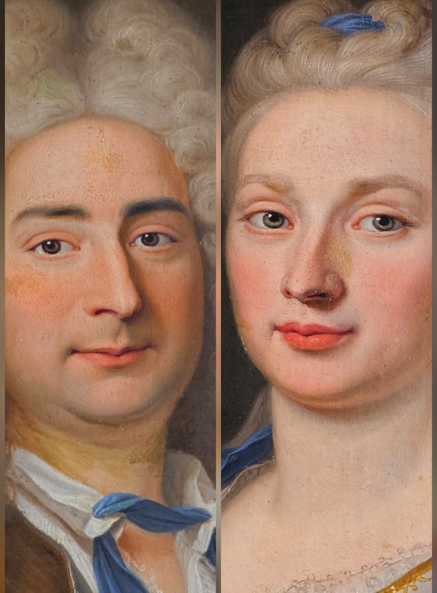 Two Louis XV Period Portraits Forming Pendants