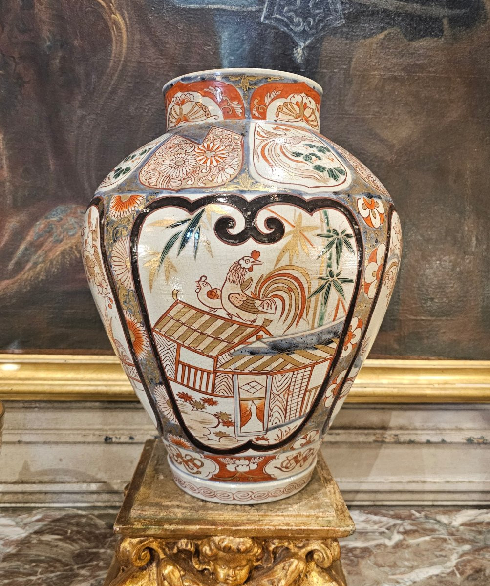 Grande Potiche en Porcelaine du Japon de la Fin du XVIIème Siècle-photo-2