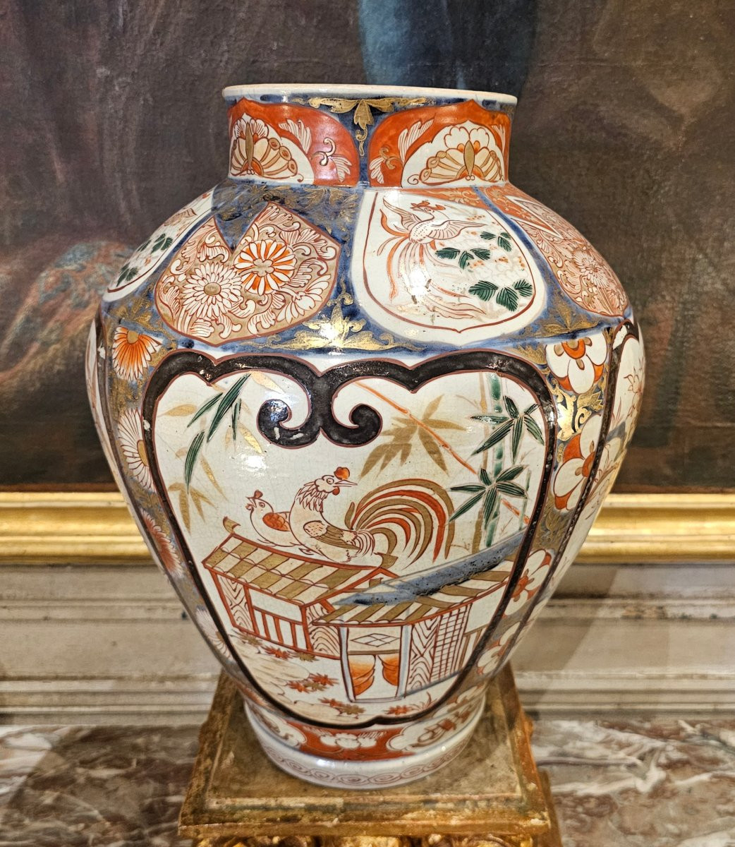 Grande Potiche en Porcelaine du Japon de la Fin du XVIIème Siècle-photo-1