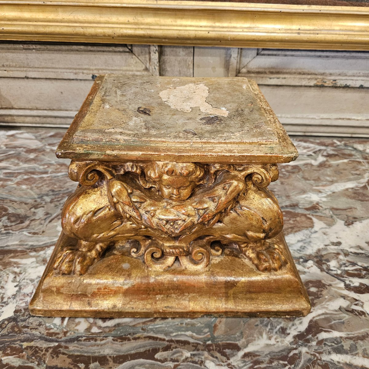 Socle en Terre Cuite Fin XIXème Début XXème-photo-2