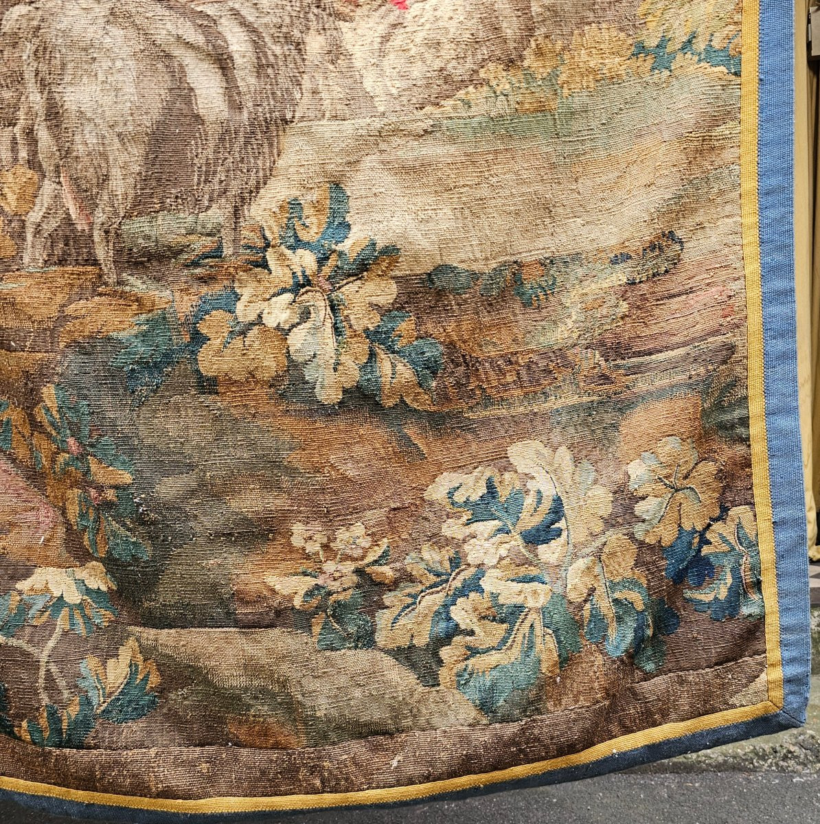 Pair Of Portières Tapestries Louis XV Period-photo-4
