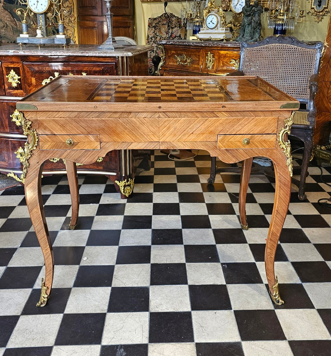 Tric Trac Games Table Louis XVI Period-photo-2