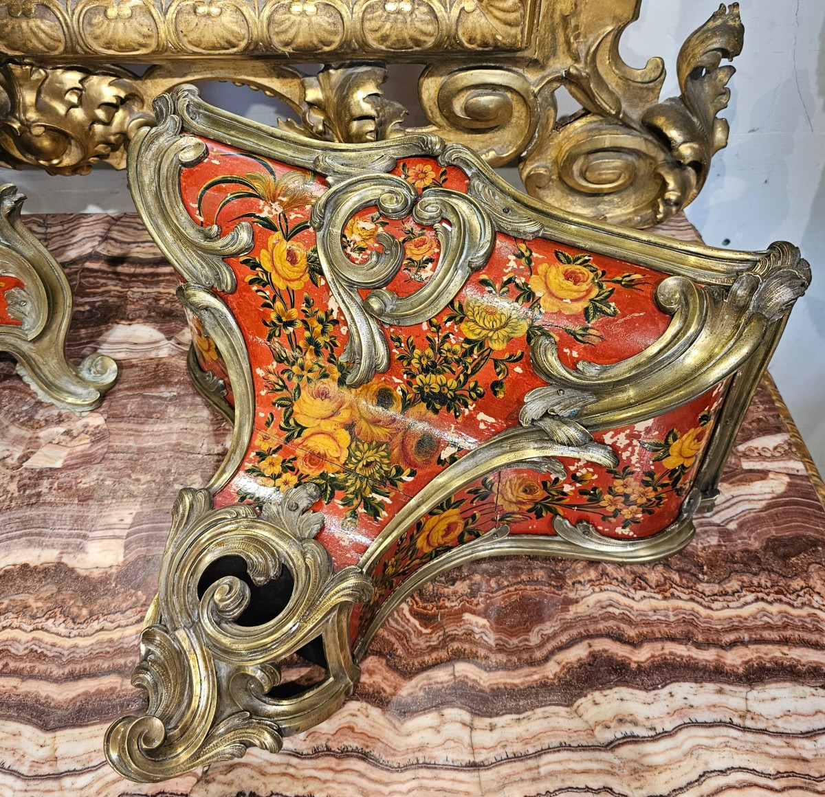 Large Wall Lamp And Console Louis XV Period-photo-7