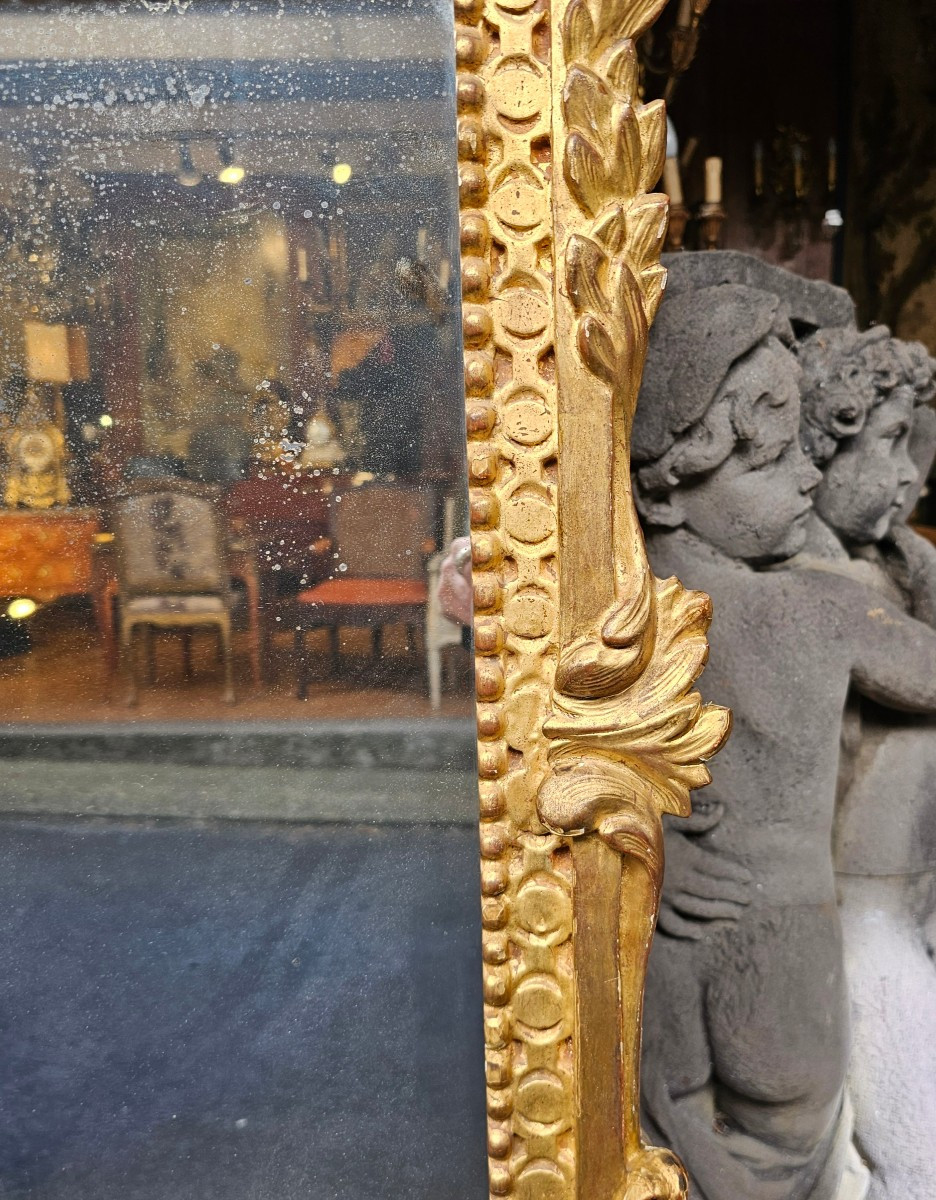 Miroir à Fronton Epoque Louis XVI-photo-3