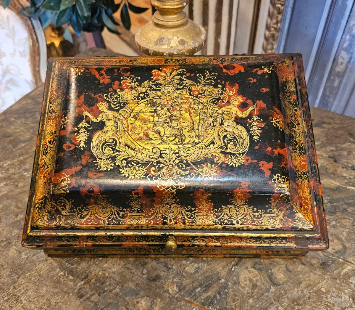 Coffret à Perruque Epoque Louis XIV-photo-4