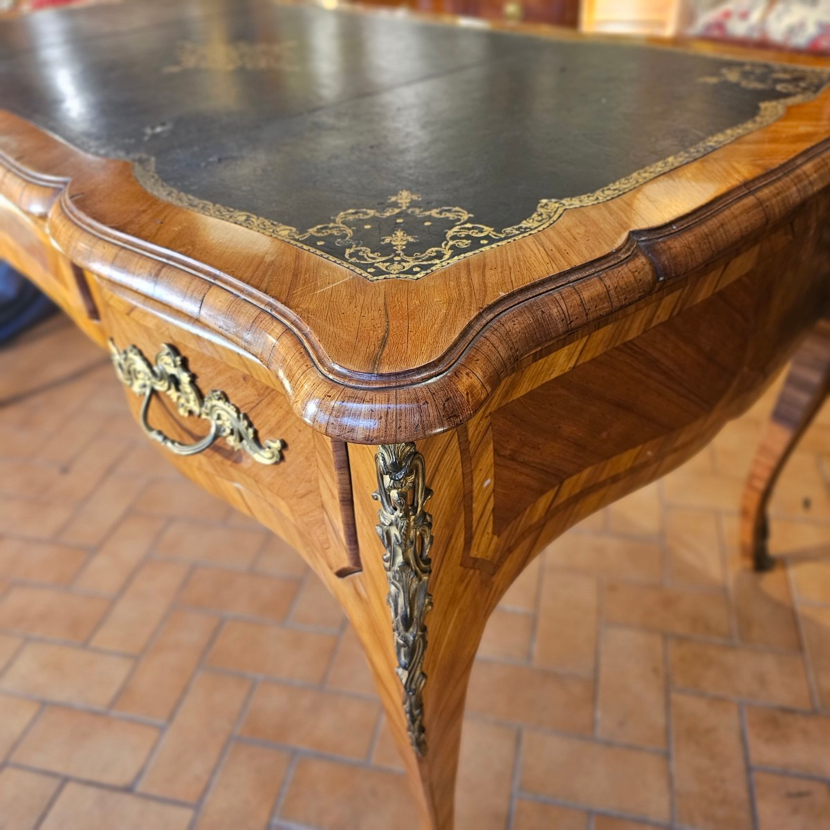 A Flat-topped Desk Louis XV Style-photo-1