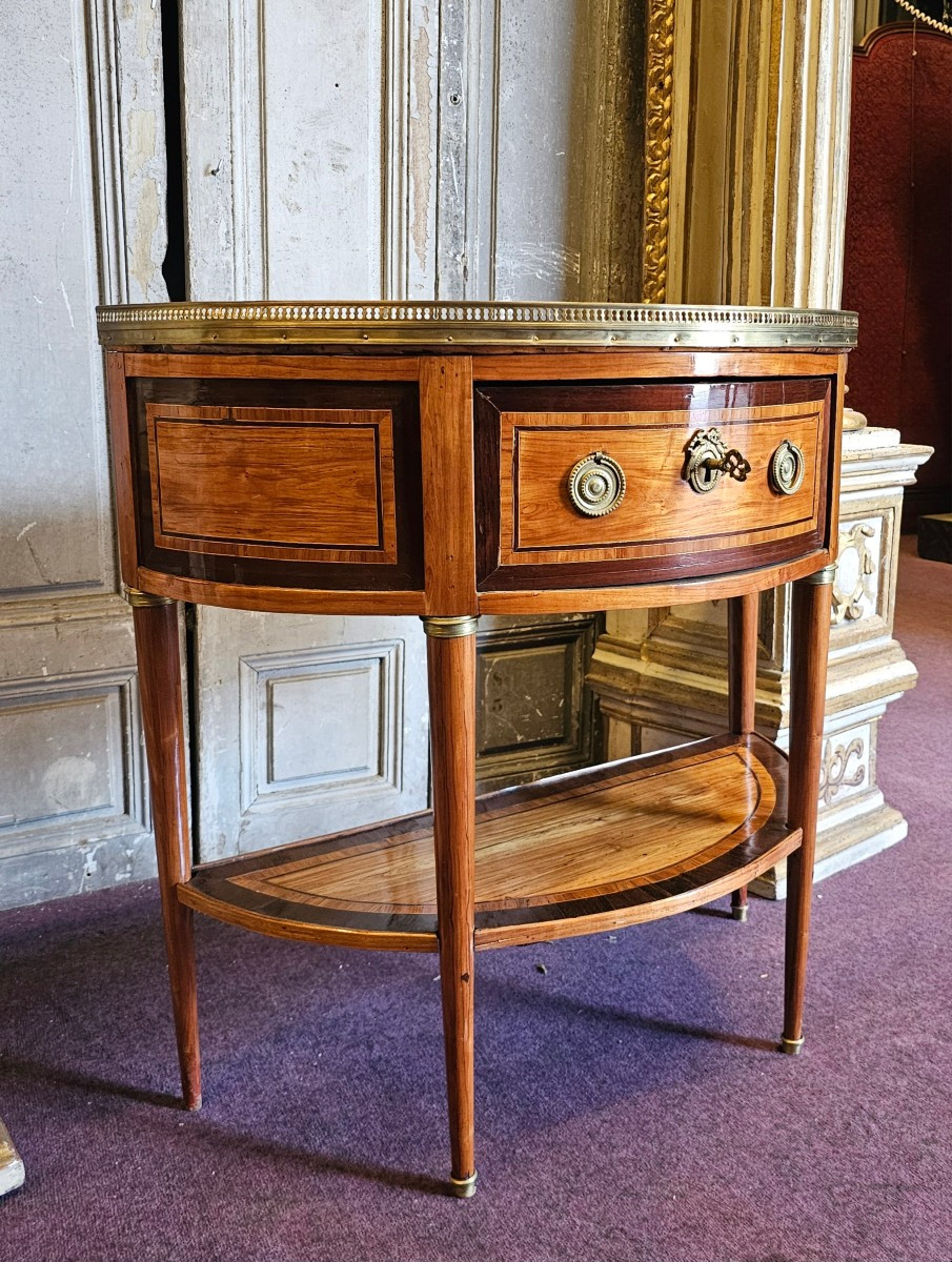 Console Demi-Lune Epoque Louis XVI-photo-2