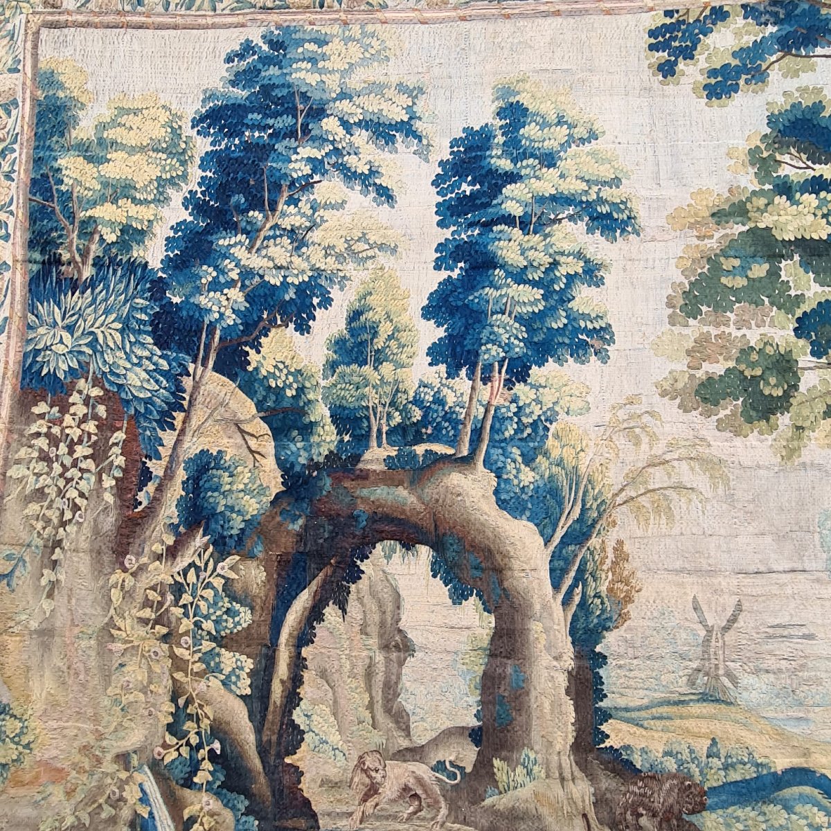 Grande Tapisserie Des Flandres, du XVIIème Siècle-photo-3