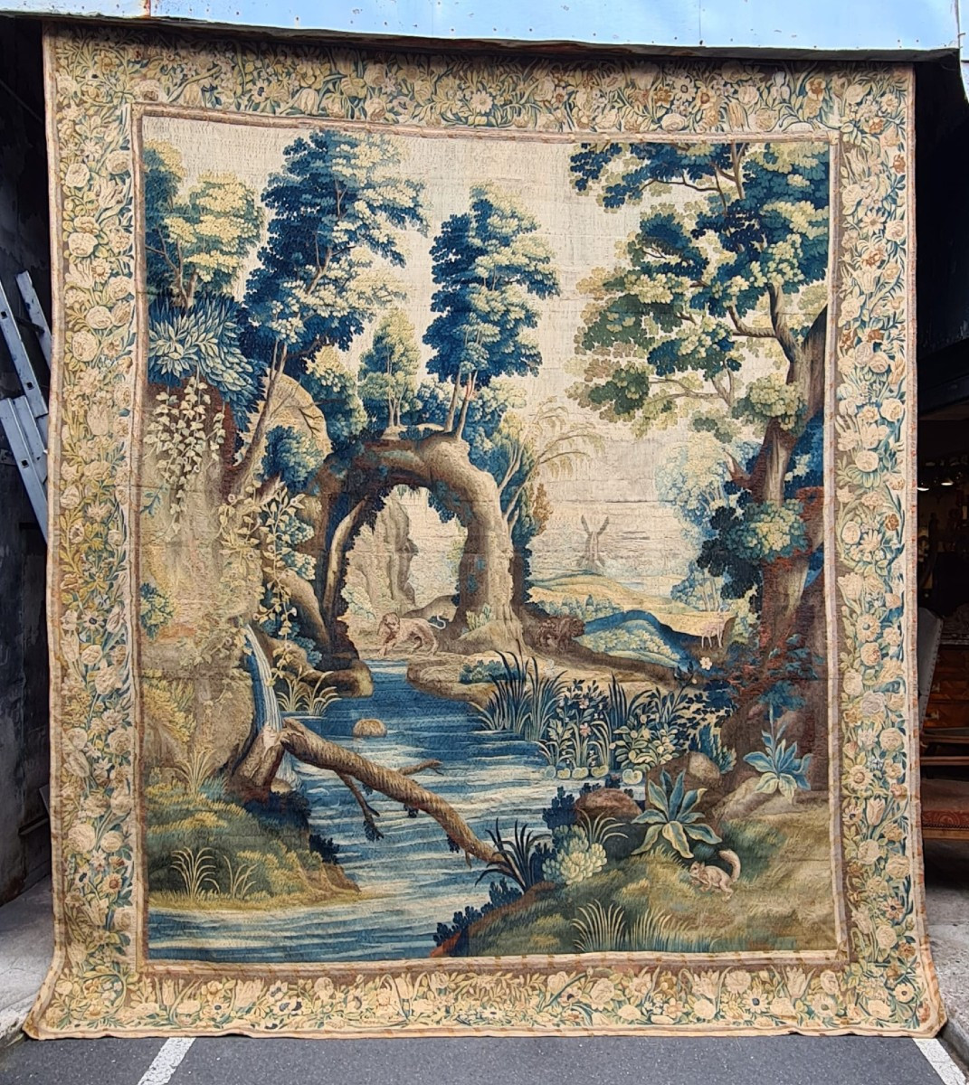 Grande Tapisserie Des Flandres, du XVIIème Siècle-photo-2