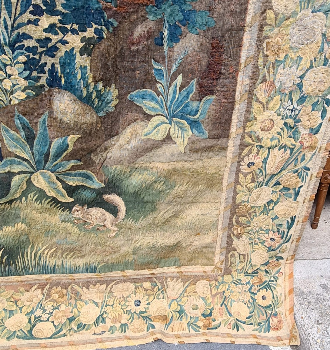 Grande Tapisserie Des Flandres, du XVIIème Siècle-photo-4