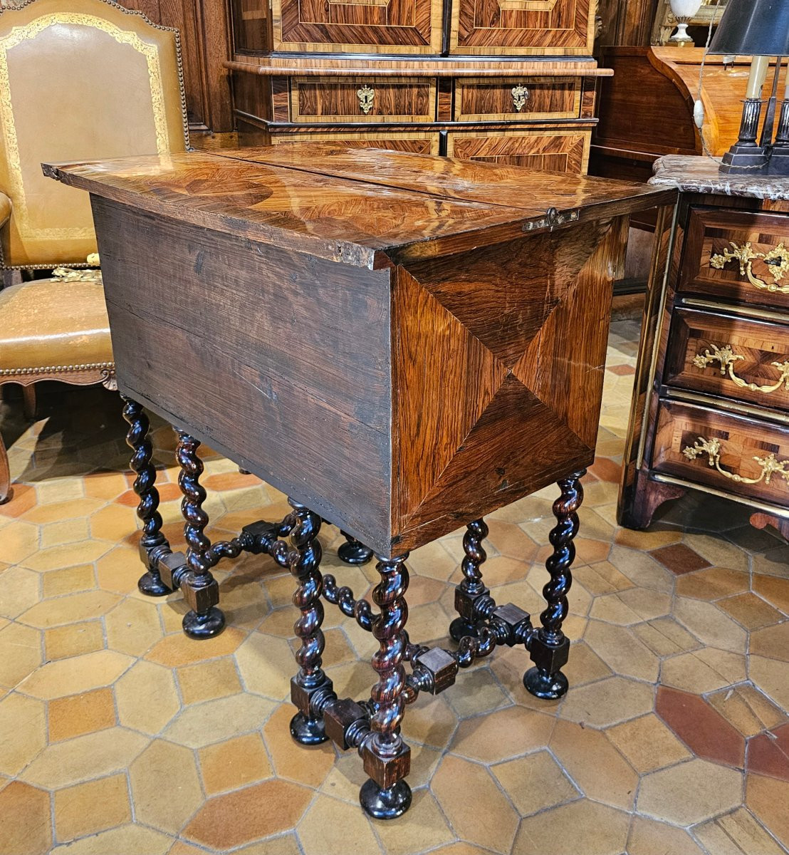 Bureau Mazarin Epoque Louis XIV-photo-2